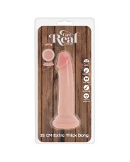 GET REAL DILDO DELUXE DONG GRUESO DE DOBLE DENSIDAD TPE 15 CM