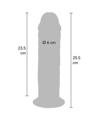 GET REAL DILDO DELUXE DONG GRUESO DE DOBLE DENSIDAD TPE 255 CM