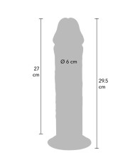 GET REAL DILDO DELUXE DONG GRUESO DE DOBLE DENSIDAD TPE 295 CM