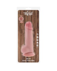 GET REAL PENE REALISTICO DELUXE CON TESTICULOS EXTRA GRUESO 25 CM