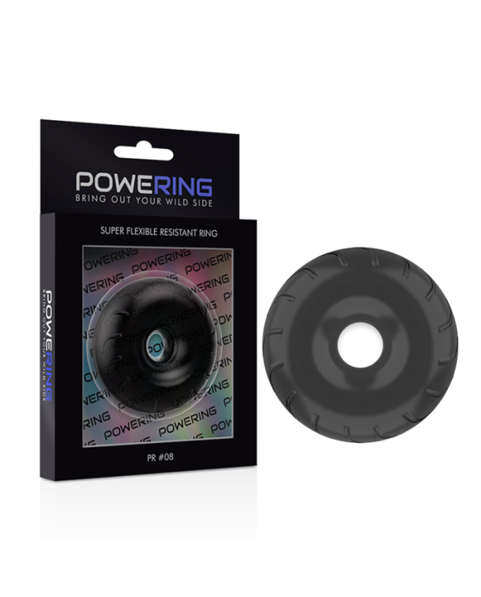 POWERING SUPER FLEXIBLE Y RESISTENTE ANILLO PENE 5CM PR08 NEGRO