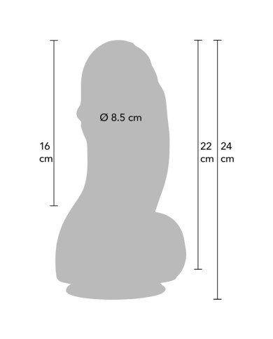 HIDDEN DESIRE INFERNO FAT BOYS DILDO 22 CM