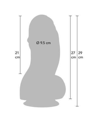 HIDDEN DESIRE INFERNO FAT BOYS DILDO 27 CM