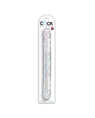 KING COCK DOUBLE TROUBLE DILDO DOBLE 46 CM TRANSPARENTE