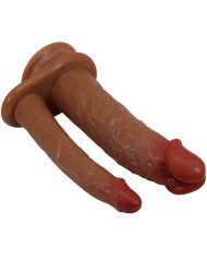 PRETTY LOVE GORAN DOBLE DILDO REALISTICO NATURAL MULATO