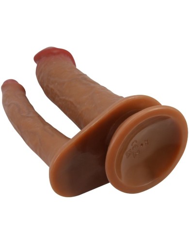 PRETTY LOVE HULBERT DOBLE DILDO REALISTICO CON VIBRACION MULATO