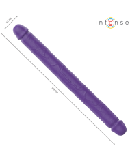 INTENSE GUNTER DILDO DOBLE VIBRADOR 40 CM MORADO CONTROL REMOTO