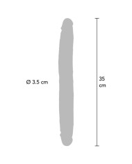 GET REAL DILDO DOBLE DONG DE SILICONA CARAMELO 35 CM