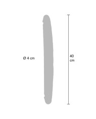 GET REAL DILDO DOBLE DONG DE SILICONA CARAMELO 40 CM