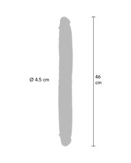 GET REAL DILDO DOBLE DONG DE SILICONA CARAMELO 46 CM