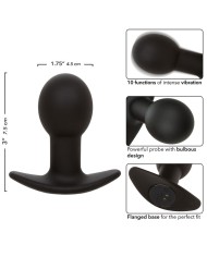 CALEXOTICS ROCK BOTTOM PLUG ANAL 10 VIBRACIONES SILICONA NEGRO