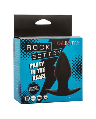 CALEXOTICS ROCK BOTTOM PERFECT PLUG ANAL 10 VIBRACIONES SILICONA NEGRO