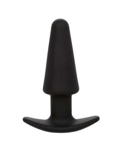 CALEXOTICS ROCK BOTTOM PLUG ANAL CONICO 10 VIBRACIONES SILICONA NEGRO