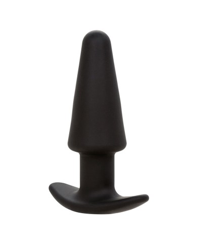 CALEXOTICS ROCK BOTTOM PLUG ANAL CONICO 10 VIBRACIONES SILICONA NEGRO