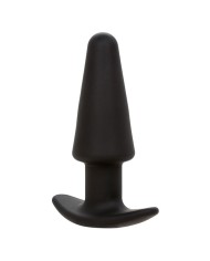 CALEXOTICS ROCK BOTTOM PLUG ANAL CONICO 10 VIBRACIONES SILICONA NEGRO