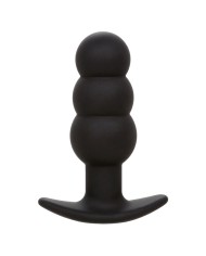 CALEXOTICS ROCK BOTTOM PLUG ANAL CON CUENTAS 10 VIBRACIONES SILICONA NEGRO