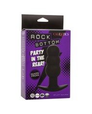 CALEXOTICS ROCK BOTTOM PLUG ANAL CON CUENTAS 10 VIBRACIONES SILICONA NEGRO