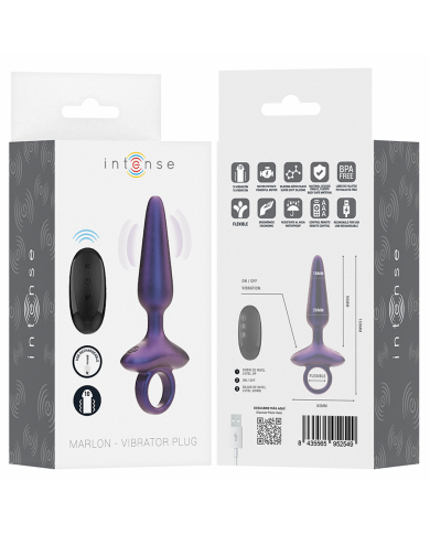 INTENSE MARLON PLUG ANAL VIBRADOR MODELO 4 CONTROL REMOTO