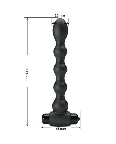 PRETTY LOVE LYNN PLUG ANAL SILICONA 10 VIBRACIONES NEGRO
