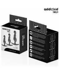 ADDICTED TOYS SET DE 3 PLUG ANAL SILICONA MODELO 1