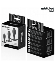 ADDICTED TOYS SET DE 3 PLUG ANAL SILICONA MODELO 2