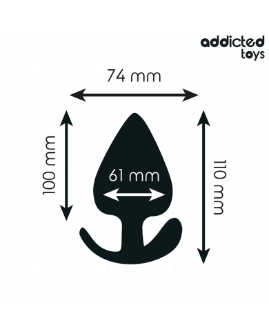 ADDICTED TOYS PLUG ANAL SILICONA TALLA XXL 11 CM