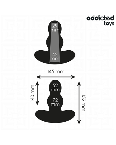 ADDICTED TOYS PLUG ANAL HUECO SILICONA TALLA XXL 152 CM