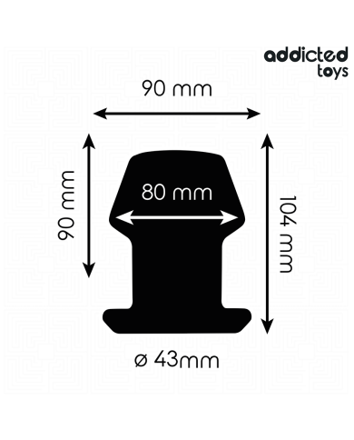 ADDICTED TOYS PLUG ANAL HUECO EXTREM SILICONA TALLA L 104 CM