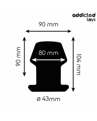 ADDICTED TOYS PLUG ANAL HUECO EXTREM SILICONA TALLA L 104 CM