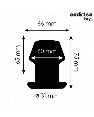ADDICTED TOYS PLUG ANAL HUECO EXTREM SILICONA TALLA S 75 CM