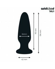ADDICTED TOYS PLUG ANAL CON JOYA SILICONA TALLA M 104 CM