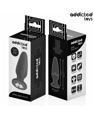 ADDICTED TOYS PLUG ANAL CON JOYA SILICONA TALLA L 126 CM