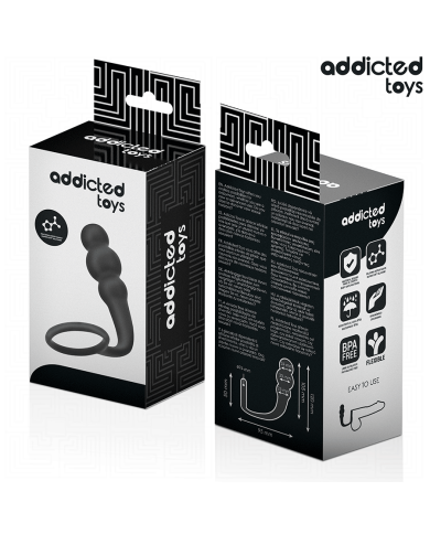 ADDICTED TOYS PLUG ANAL CON ANILLO SILICONA MODELO 1
