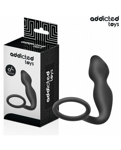 ADDICTED TOYS PLUG ANAL CON ANILLO SILICONA MODELO 2