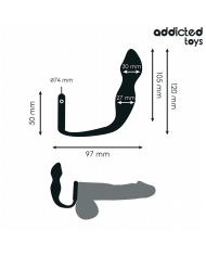 ADDICTED TOYS PLUG ANAL CON ANILLO SILICONA MODELO 2