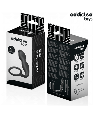 ADDICTED TOYS PLUG ANAL CON ANILLO SILICONA MODELO 2