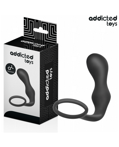 ADDICTED TOYS PLUG ANAL CON ANILLO SILICONA MODELO 3