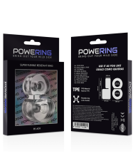 POWERING SUPER FLEXIBLE Y RESISTENTE ANILLO PENE DOBLE PR09 CLEAR