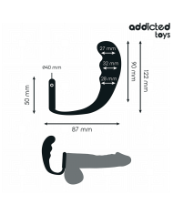 ADDICTED TOYS PLUG ANAL CON ANILLO SILICONA MODELO 4