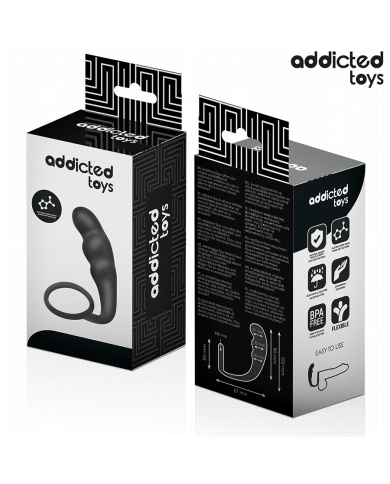 ADDICTED TOYS PLUG ANAL CON ANILLO SILICONA MODELO 4