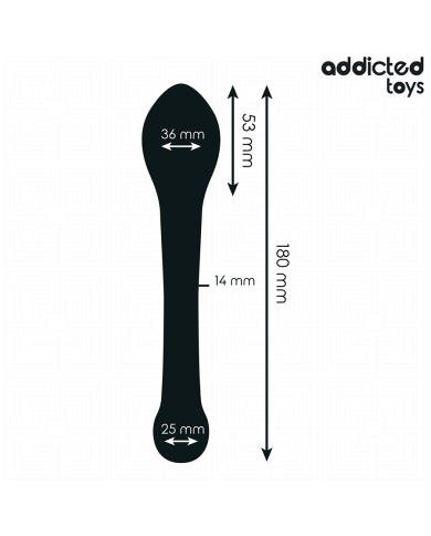 ADDICTED TOYS ESTIMULADOR ANAL DOBLE SILICONA 18 CM