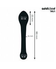 ADDICTED TOYS ESTIMULADOR ANAL DOBLE SILICONA 18 CM