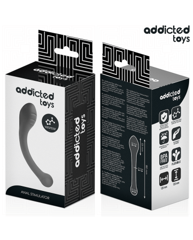 ADDICTED TOYS ESTIMULADOR ANAL DOBLE SILICONA 18 CM