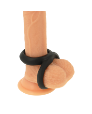 POWERING SUPER FLEXIBLE Y RESISTENTE ANILLO PENE Y TESTICULOS PR12 NEGRO