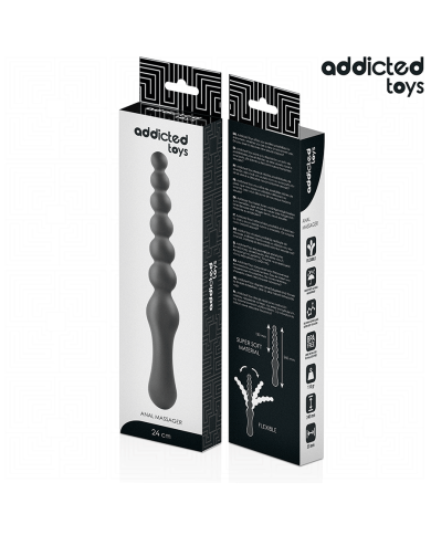 ADDICTED TOYS MASAJEADOR ANAL DOBLE SILICONA 24 CM
