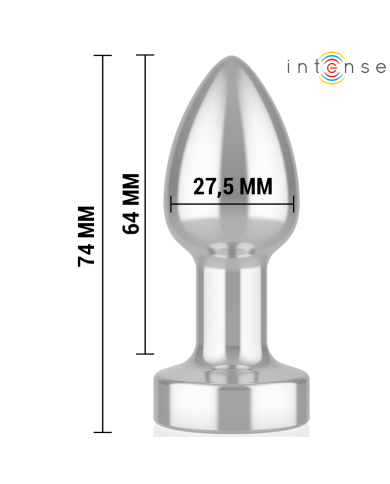 INTENSE PLUG ANAL 10 VIBRACIONES METAL CON CONTROL REMOTO S