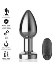 INTENSE PLUG ANAL 10 VIBRACIONES METAL CON CONTROL REMOTO M