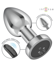 INTENSE PLUG ANAL 10 VIBRACIONES METAL CON CONTROL REMOTO M