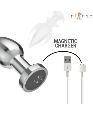 INTENSE PLUG ANAL 10 VIBRACIONES METAL CON CONTROL REMOTO M