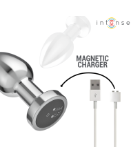 INTENSE PLUG ANAL 10 VIBRACIONES METAL CON CONTROL REMOTO M